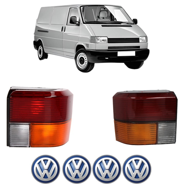 Set Stopuri Spate Stanga Dreapta Volkswagen TRANSPORTER T4 Van (70A, 70H, 7DA, 7DH) din 1990-2003, Auto, DEPO, 4x Stickere auto cu Volkswagen