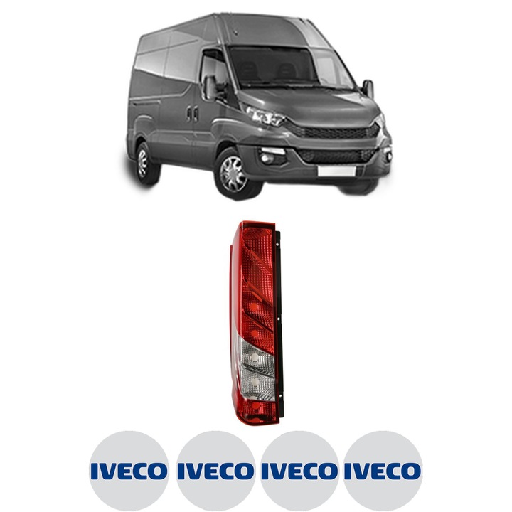Lampa Stop Spate Stanga IVECO DAILY VI Van din 2014-2021, Auto, TYC, 4x Stickere auto cu IVECO