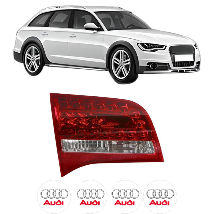 Lampa Stop Spate Stanga AUDI A6 Allroad C7 (4GH, 4GJ) din 2012-2018, Auto, DEPO, 4x Stickere auto cu AUDI