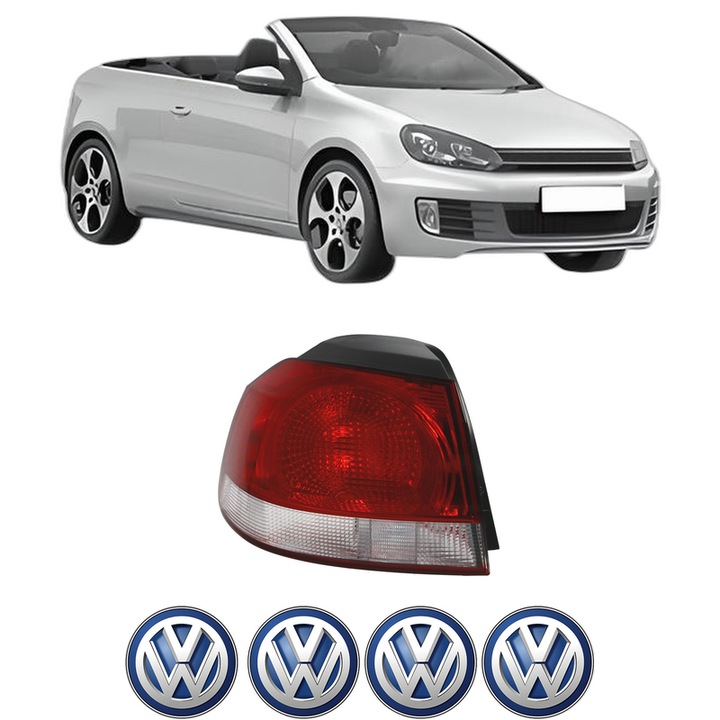 Lampa Stop Spate Stanga Volkswagen GOLF VI Convertible (517) din 2011-2016, Auto, DEPO, 4x Stickere auto cu Volkswagen