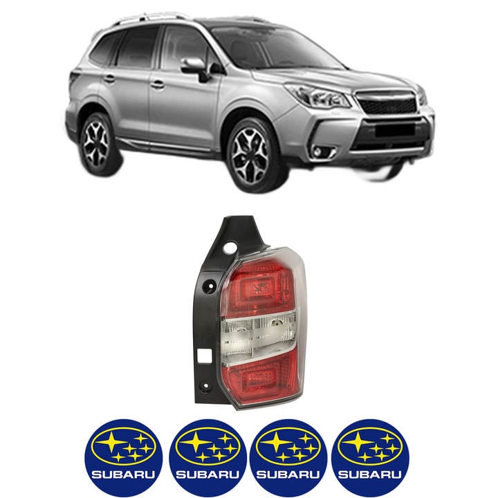 Lampa Stop Spate Dreapta SUBARU FORESTER (SJ_) din 2012-2013, Auto, TYC, 4x Stickere auto cu SUBARU