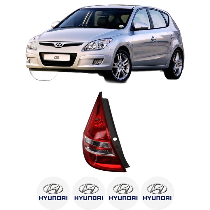 Lampa Stop Spate Stanga HYUNDAI i30 Estate (FD) din 2008-2012, Auto, DEPO, 4x Stickere auto cu HYUNDAI