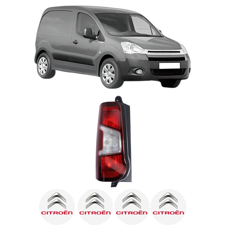 Lampa Stop Spate Stanga CITROEN BERLINGO Box Body/MPV (B9) din 2008-2021, Auto, DEPO, 4x Stickere auto cu CITROEN
