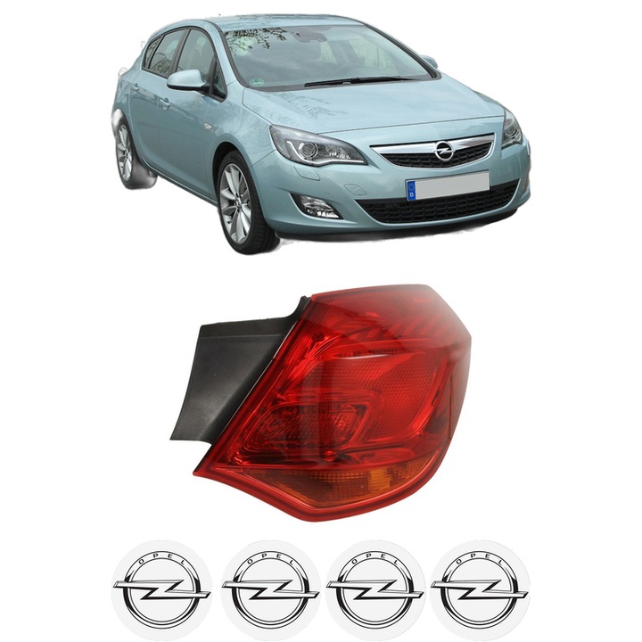 Lampa Stop Spate Dreapta OPEL ASTRA J (P10) din 2009-2015, Auto, TYC, 4x Stickere auto cu OPEL