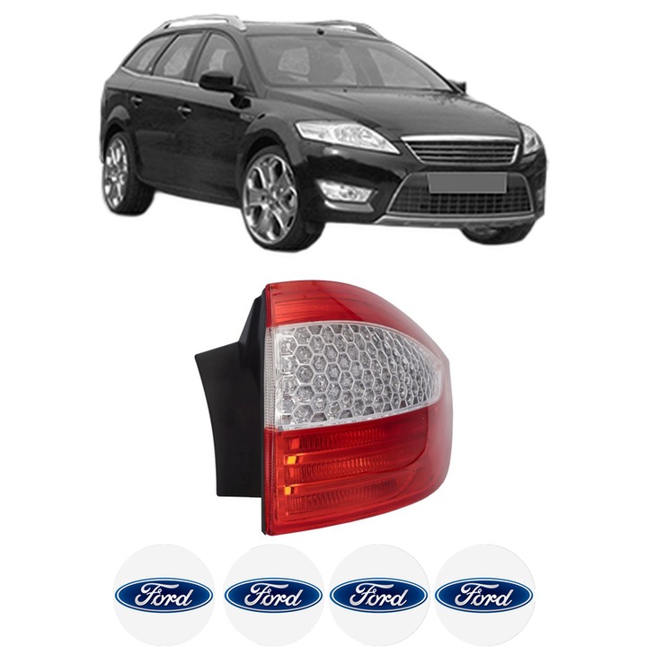 Lampa Stop Spate Dreapta FORD MONDEO IV (BA7) din 2007-2015, Auto, TYC, 4x Stickere auto cu FORD