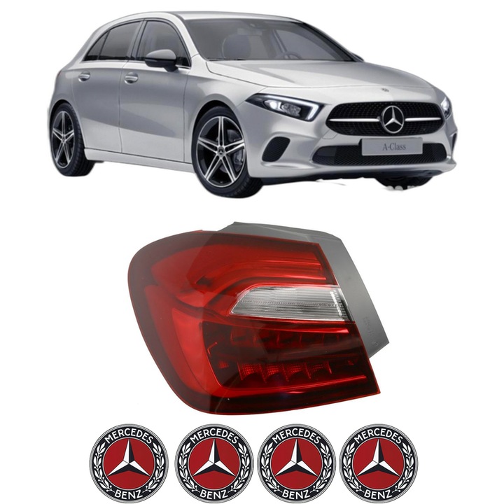 Lampa Stop Spate Stanga MERCEDES-BENZ A-CLASS (W177) din 2018-2022, Auto, DEPO, 4x Stickere auto cu MERCEDES-BENZ