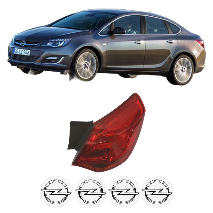 Lampa Stop Spate Dreapta OPEL ASTRA J Saloon din 2012-2015, Auto, DEPO, 4x Stickere auto cu OPEL