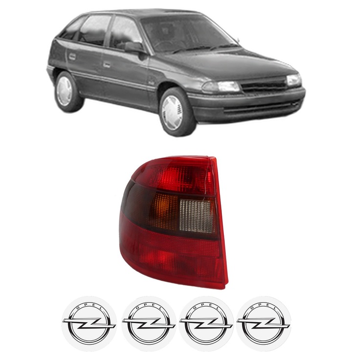 Lampa Stop Spate Stanga OPEL ASTRA F CLASSIC Hatchback (T92) din 1998-2002, Auto, DEPO, 4x Stickere auto cu OPEL