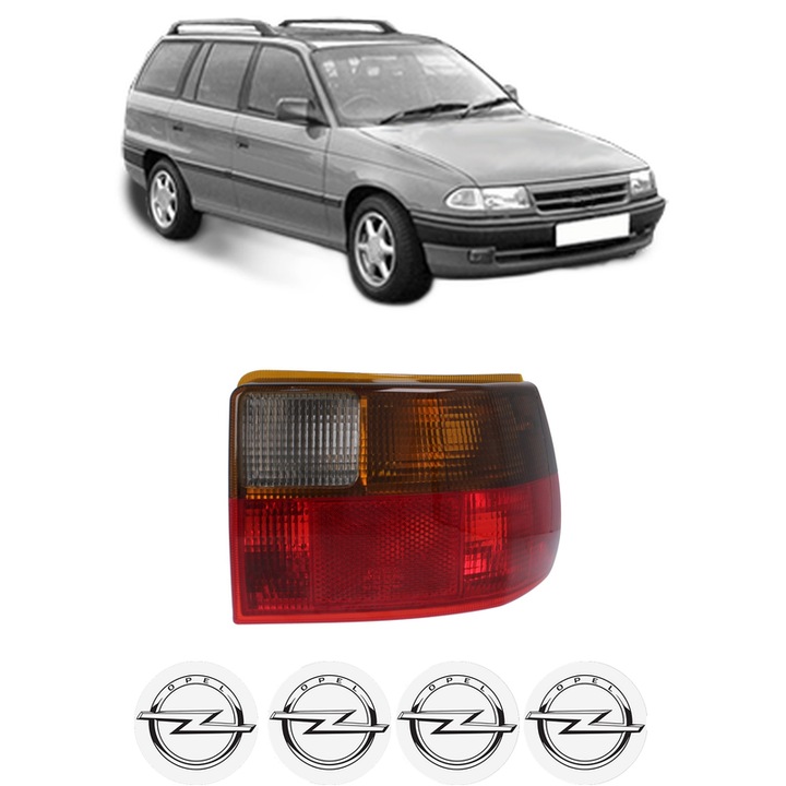 Lampa Stop Spate Dreapta OPEL ASTRA F Estate (T92) din 1991-1998, Auto, DEPO, 4x Stickere auto cu OPEL