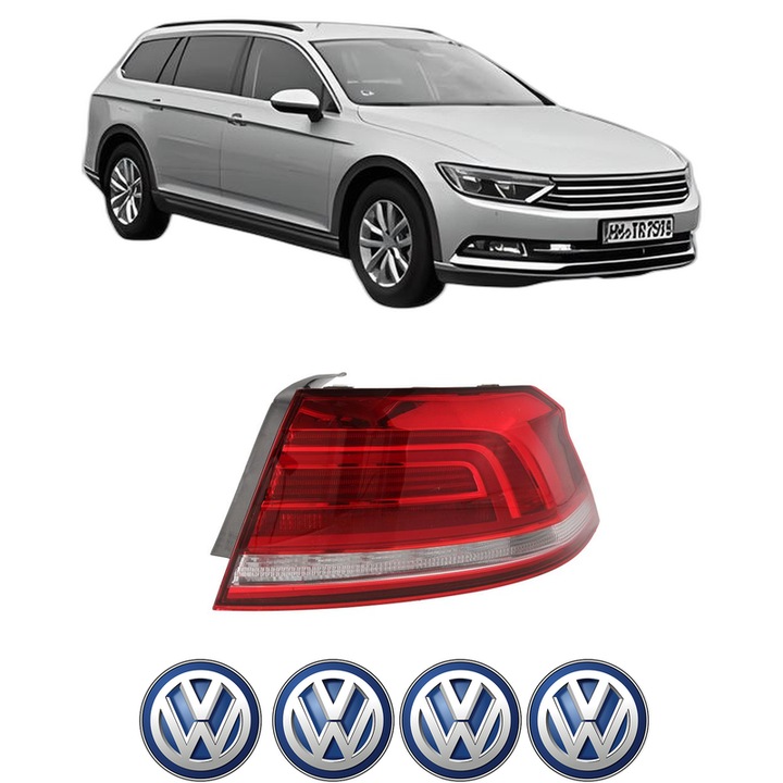 Lampa Stop Spate Dreapta Volkswagen PASSAT ALLTRACK B8 Variant (3G5, CB5) din 2015-2024, Auto, DEPO, 4x Stickere auto cu Volkswagen
