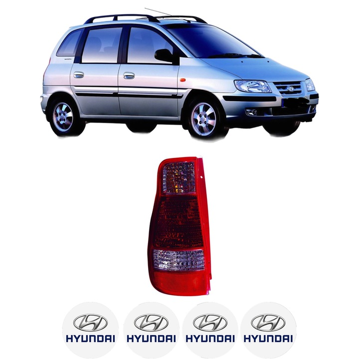 Lampa Stop Spate Stanga HYUNDAI MATRIX (FC) din 2001-2010, Auto, DEPO, 4x Stickere auto cu HYUNDAI