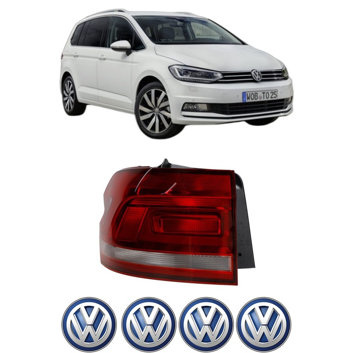 Lampa Stop Spate Stanga Volkswagen TOURAN VAN (5T1) din 2015-2020, Auto, DEPO, 4x Stickere auto cu Volkswagen