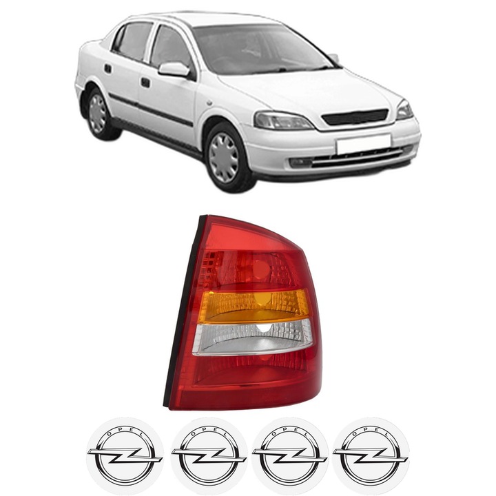 Lampa Stop Spate Dreapta OPEL ASTRA G Saloon (T98) din 1998-2009, Auto, DEPO, 4x Stickere auto cu OPEL