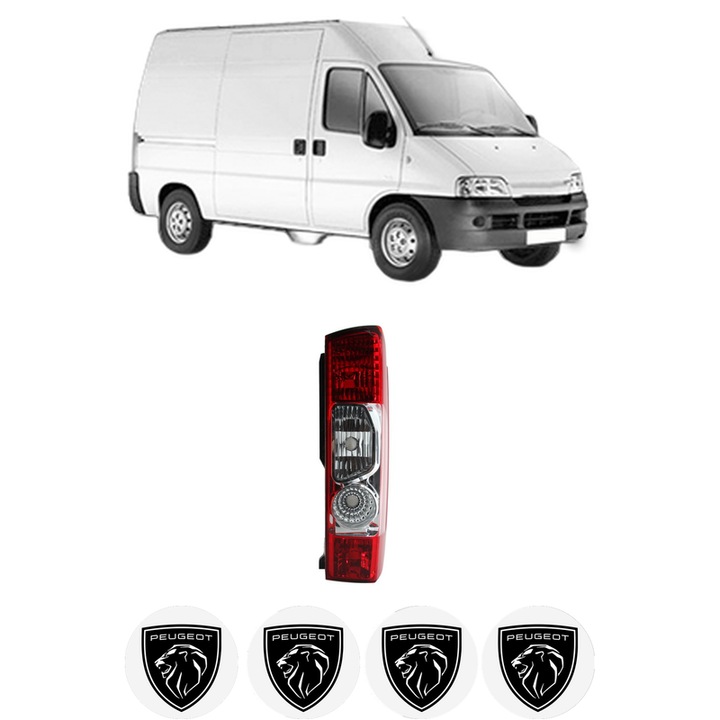 Lampa Stop Spate Dreapta PEUGEOT BOXER Van (244) din 2001-2009, Auto, DEPO, 4x Stickere auto cu PEUGEOT