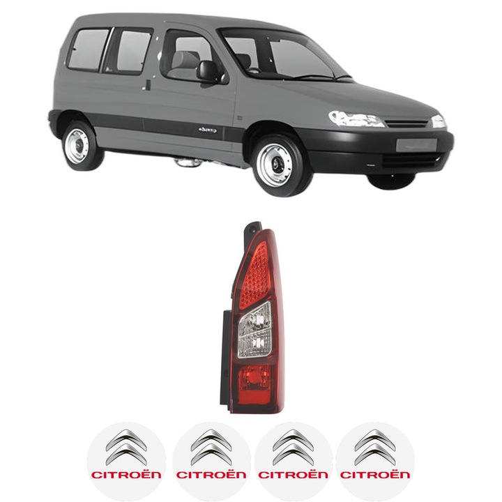 Lampa Stop Spate Dreapta CITROEN BERLINGO / BERLINGO FIRST MPV (MF_, GJK_, GFK_) din 1996-2011, Auto, TYC, 4x Stickere auto cu CITROEN