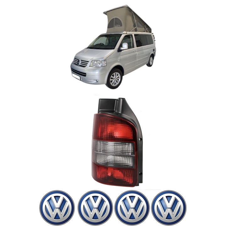 Lampa Stop Spate Stanga Volkswagen CALIFORNIA T5 Camper (7EC, 7EF, 7EG, 7HF, 7HC) din 2007-2015, Auto, TYC, 4x Stickere auto cu Volkswagen