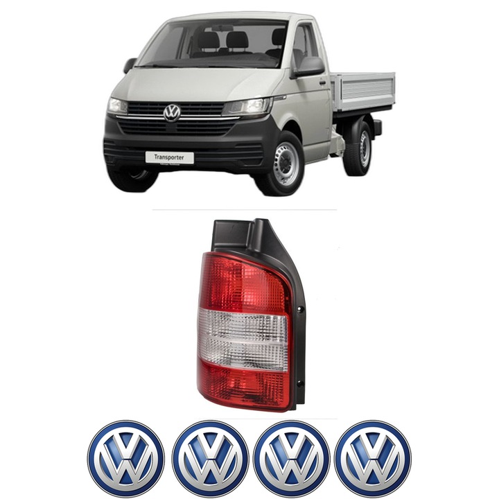 Lampa Stop Spate Stanga Volkswagen TRANSPORTER T5 Platform/Chassis (7JD, 7JE, 7JL, 7JY, 7JZ, 7F din 2003-2015, Auto, TYC, 4x Stickere auto cu Volkswagen