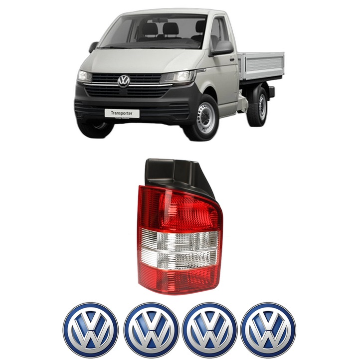 Lampa Stop Spate Stanga Volkswagen TRANSPORTER T5 Platform/Chassis (7JD, 7JE, 7JL, 7JY, 7JZ, 7F din 2003-2015, Auto, DEPO, 4x Stickere auto cu Volkswagen
