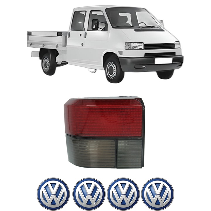 Lampa Stop Spate Dreapta Volkswagen TRANSPORTER T4 Platform/Chassis (70E, 70L, 70M, 7DE, 7DL, 7D din 1990-2003, Auto, DEPO, 4x Stickere auto cu Volkswagen
