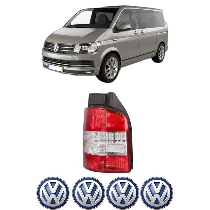 Lampa Stop Spate Stanga Volkswagen MULTIVAN T5 (7HM, 7HN, 7HF, 7EF, 7EM, 7EN) din 2003-2015, Auto, TYC, 4x Stickere auto cu Volkswagen