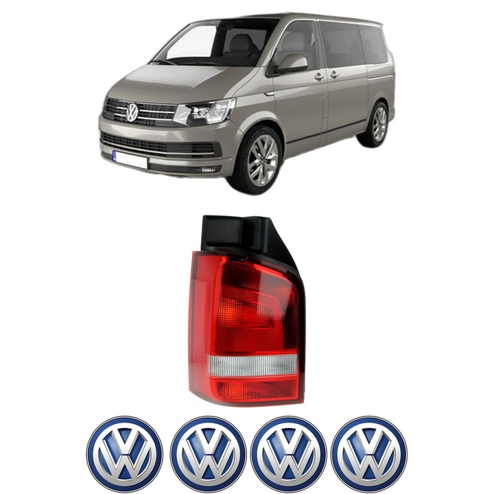 Lampa Stop Spate Stanga Volkswagen MULTIVAN T5 (7HM, 7HN, 7HF, 7EF, 7EM, 7EN) din 2003-2015, Auto, DEPO, 4x Stickere auto cu Volkswagen
