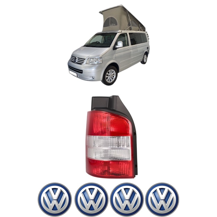 Lampa Stop Spate Stanga Volkswagen CALIFORNIA T5 Camper (7EC, 7EF, 7EG, 7HF, 7HC) din 2007-2015, Auto, TYC, 4x Stickere auto cu Volkswagen