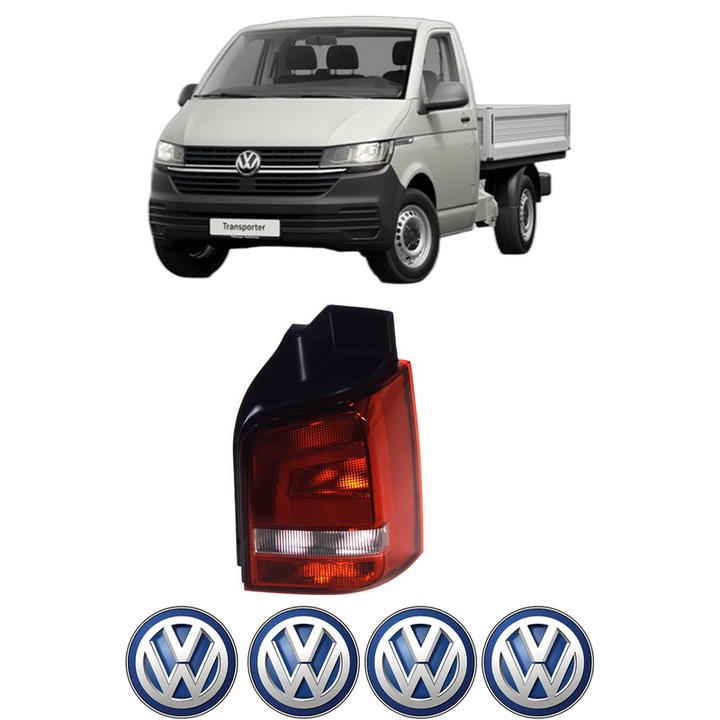 Lampa Stop Spate Dreapta Volkswagen TRANSPORTER T5 Platform/Chassis (7JD, 7JE, 7JL, 7JY, 7JZ, 7F din 2003-2015, Auto, TYC, 4x Stickere auto cu Volkswagen