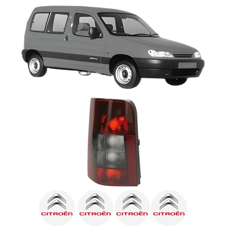 Lampa Stop Spate Stanga CITROEN BERLINGO / BERLINGO FIRST MPV (MF_, GJK_, GFK_) din 1996-2011, Auto, TYC, 4x Stickere auto cu CITROEN