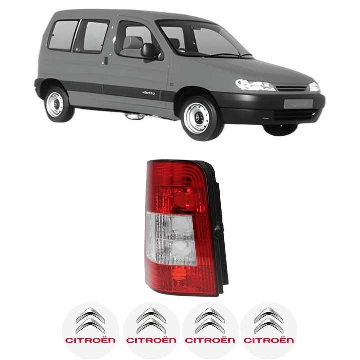 Lampa Stop Spate Stanga CITROEN BERLINGO / BERLINGO FIRST MPV (MF_, GJK_, GFK_) din 1996-2011, Auto, TYC, 4x Stickere auto cu CITROEN