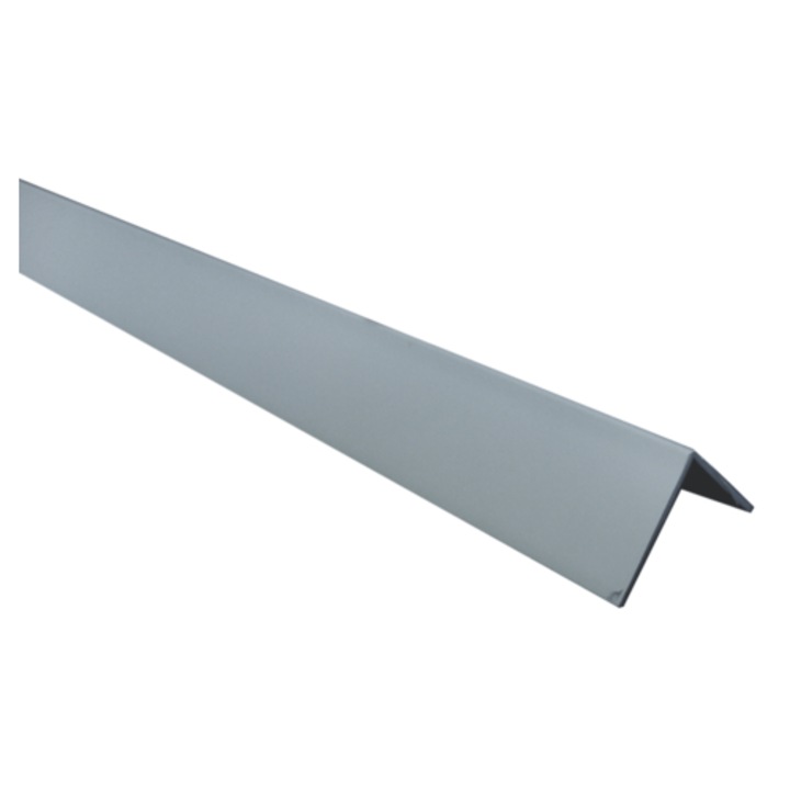 Алуминиев Г-образен профил, 1х1.5х200см, Сив