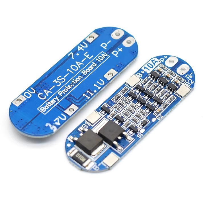 Modul inteligent de incarcare BMS 3S 10A pentru baterii 18650 – protejeaza si prelungeste viata bateriei