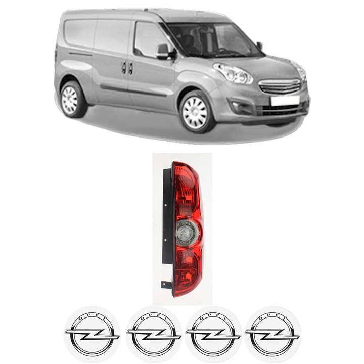 Lampa Stop Spate Dreapta OPEL COMBO Box Body/MPV (X12) din 2012-2016, Auto, TYC, 4x Stickere auto cu OPEL
