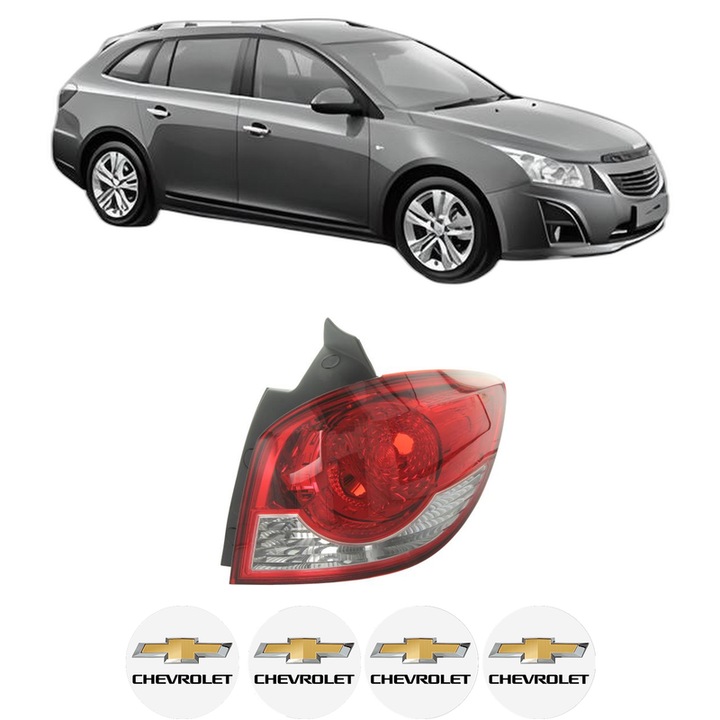 Lampa Stop Spate Dreapta CHEVROLET CRUZE Station Wagon (J308) din 2012-2015, Auto, DEPO, 4x Stickere auto cu CHEVROLET