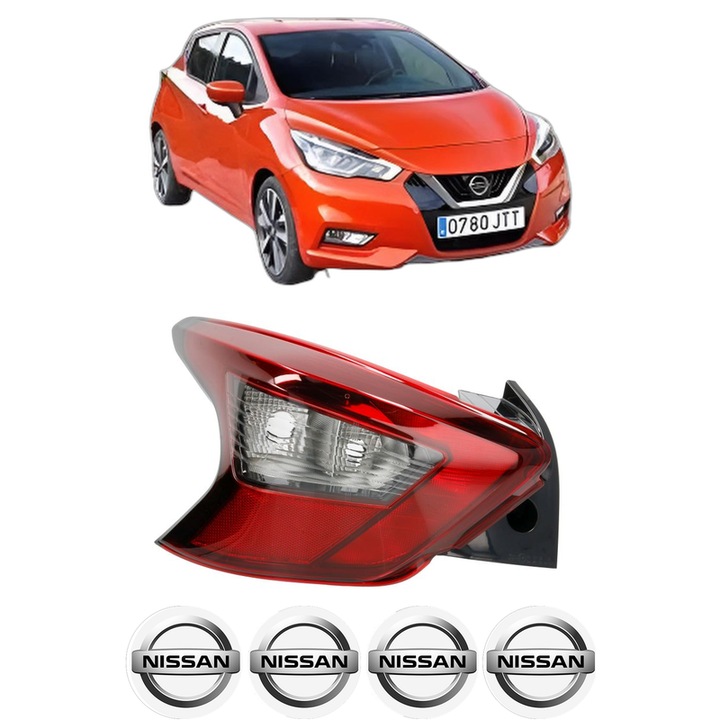 Lampa Stop Spate Stanga NISSAN MICRA V (K14) din 2016, Auto, DEPO, 4x Stickere auto cu NISSAN