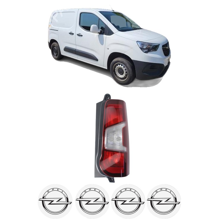 Lampa Stop Spate Dreapta OPEL COMBO Box Body/MPV (K9) din 2018-2025, Auto, DEPO, 4x Stickere auto cu OPEL