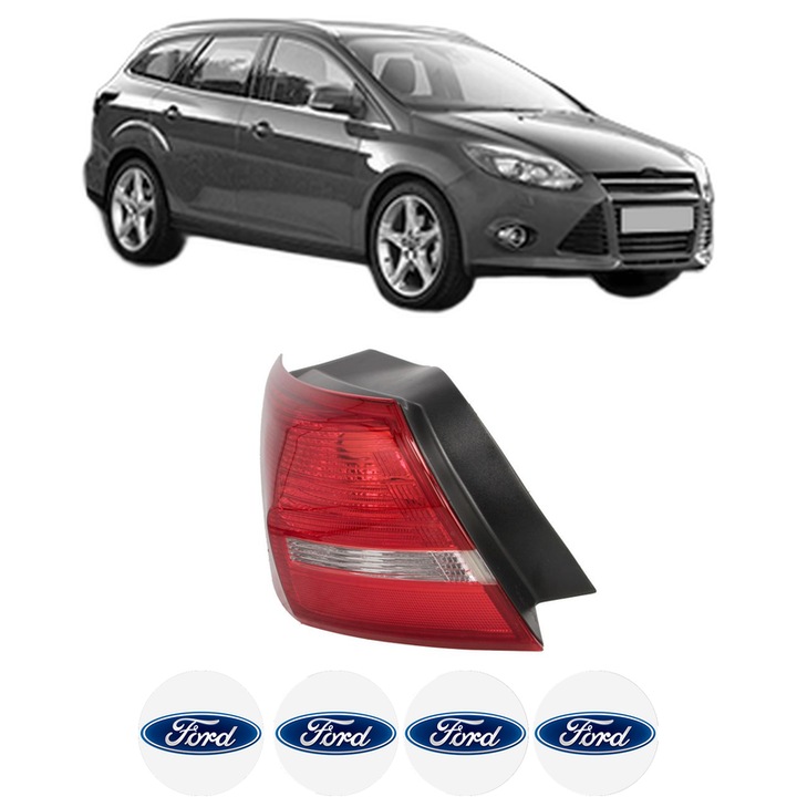 Lampa Stop Spate Stanga FORD FOCUS III Turnier din 2010-2020, Auto, DEPO, 4x Stickere auto cu FORD