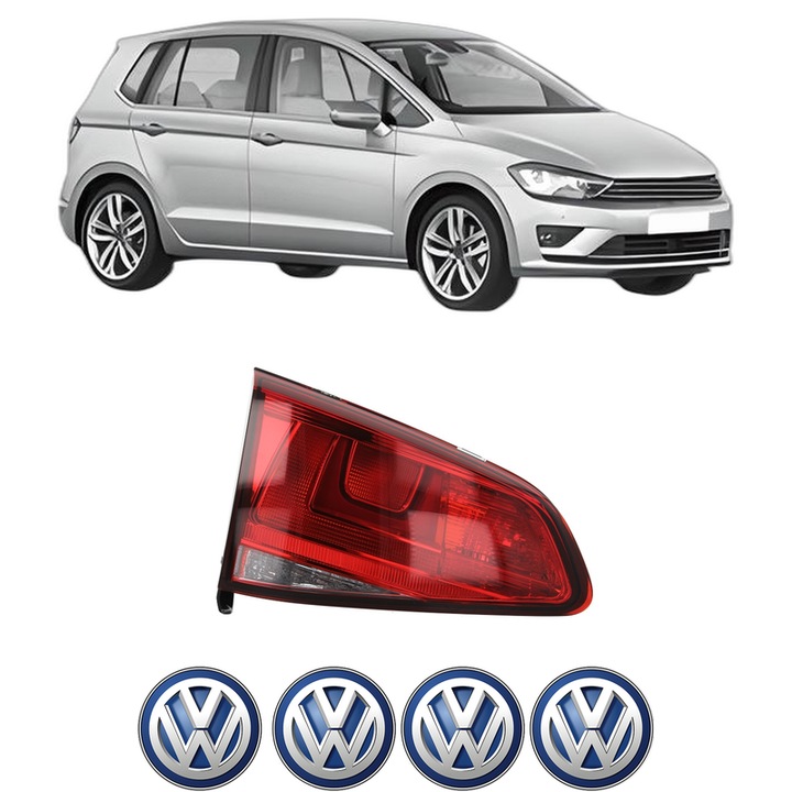 Lampa Stop Spate Stanga Volkswagen GOLF SPORTSVAN VII (AM1, AN1) din 2014-2020, Auto, TYC, 4x Stickere auto cu Volkswagen