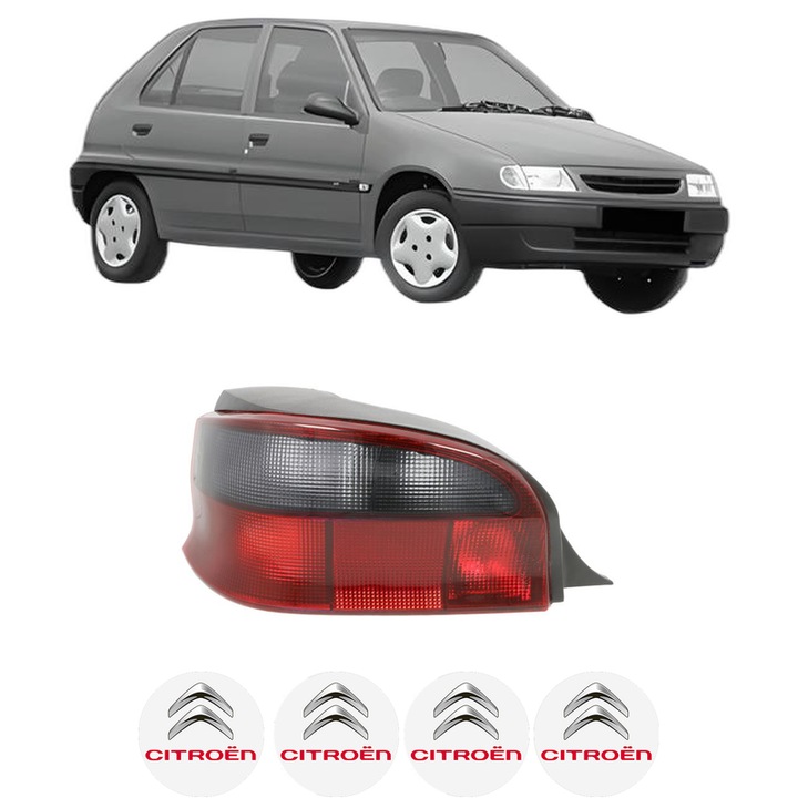Lampa Stop Spate Stanga CITROEN SAXO (S0, S1) din 1996-2004, Auto, DEPO, 4x Stickere auto cu CITROEN