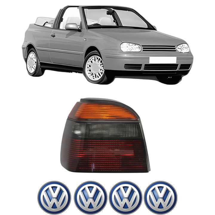 Lampa Stop Spate Stanga Volkswagen GOLF IV Cabriolet (1E7) din 1998-2002, Auto, DEPO, 4x Stickere auto cu Volkswagen