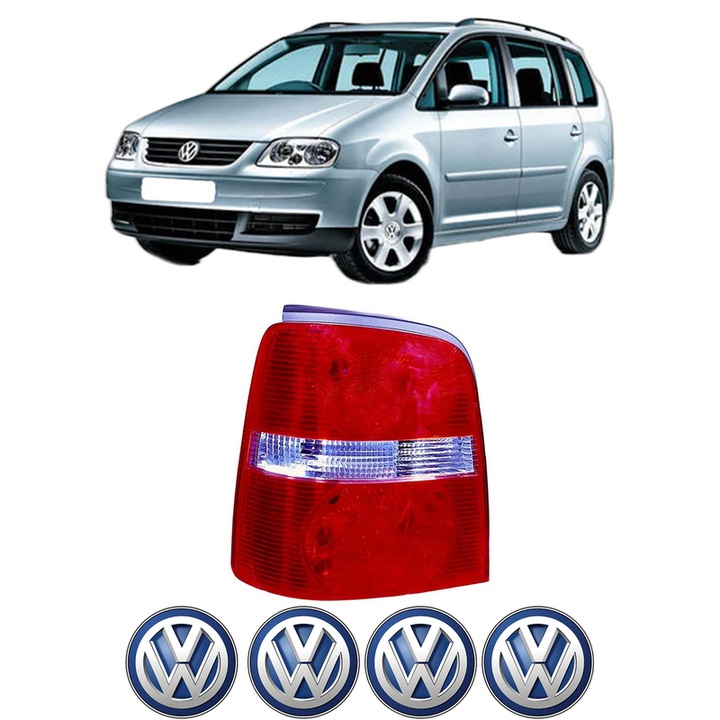 Lampa Stop Spate Stanga Volkswagen TOURAN VAN (1T1, 1T2) din 2003-2010, Auto, DEPO, 4x Stickere auto cu Volkswagen