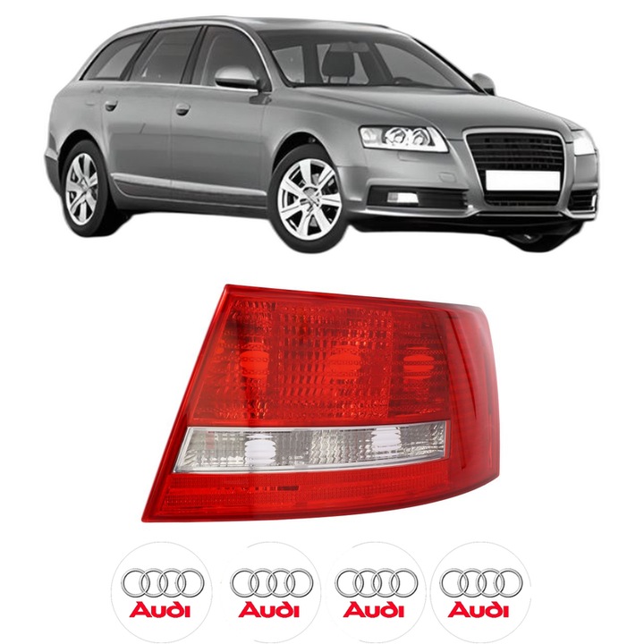 Lampa Stop Spate Dreapta AUDI A6 C6 Avant (4F5) din 2004-2011, Auto, TYC, 4x Stickere auto cu AUDI