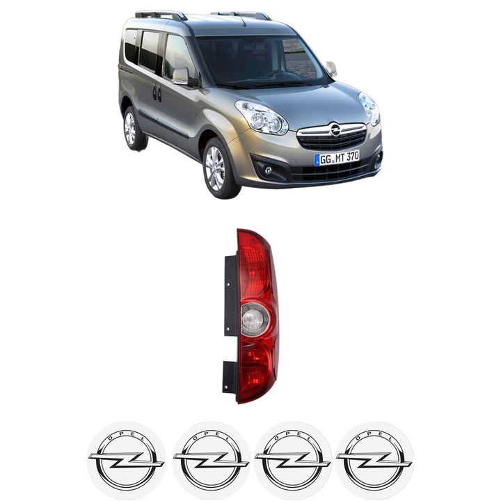 Lampa Stop Spate Dreapta OPEL COMBO Tour (X12) din 2012-2016, Auto, DEPO, 4x Stickere auto cu OPEL