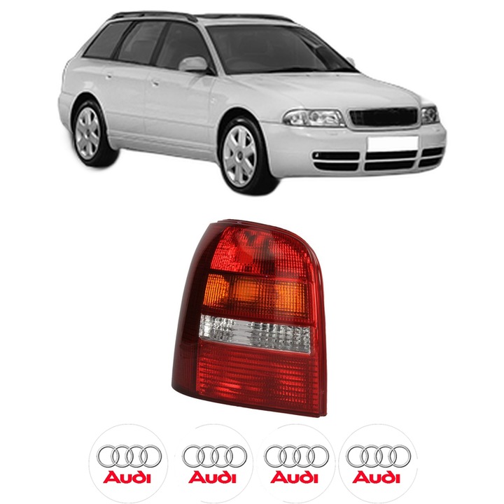 Lampa Stop Spate Stanga AUDI A4 B5 Avant (8D5) din 1994-2001, Auto, TYC, 4x Stickere auto cu AUDI