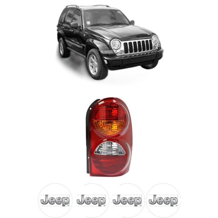 Lampa Stop Spate Dreapta JEEP CHEROKEE (KJ) din 2001-2008, Auto, DEPO, 4x Stickere auto cu JEEP