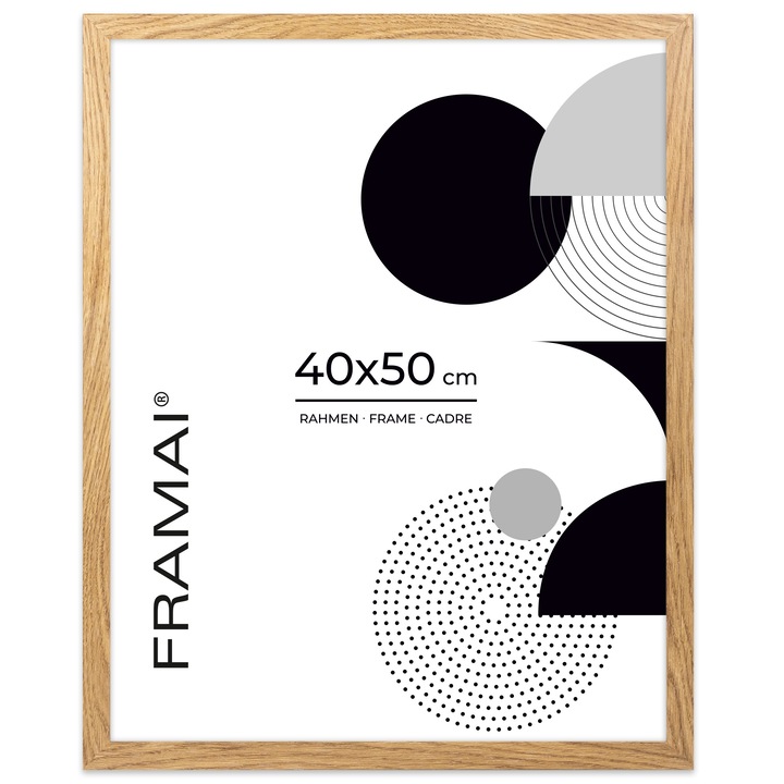 Rama foto naturala FRAMAI, dimensiune 40x50 cm