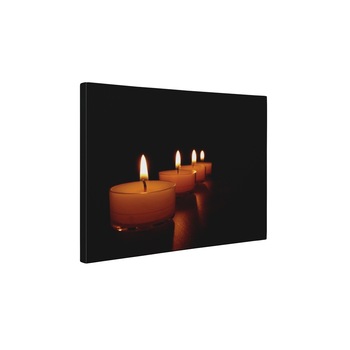 Patru lumanari - Tablou Canvas - 25x35 cm Patru lumanari - Tablou Canvas - 25x35 cm