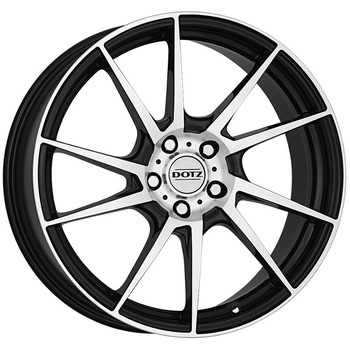 Janta aliaj DOTZ Kendo Black polished 7/16 5x108 ET48 Janta aliaj DOTZ Kendo Black polished 7/16 5x108 ET48