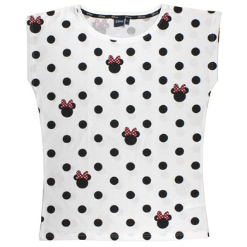 Tricou adulti, alb cu buline, Minnie Mouse Tricou adulti, alb cu buline, Minnie Mouse