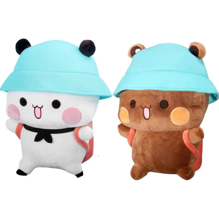 Комплект плюшени играчки Дуду, Бубу и Панда