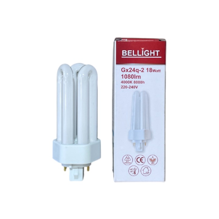 Bec compact Gx24q-2 BELLIGHT 18W 4000K 1080lm, alb neutru